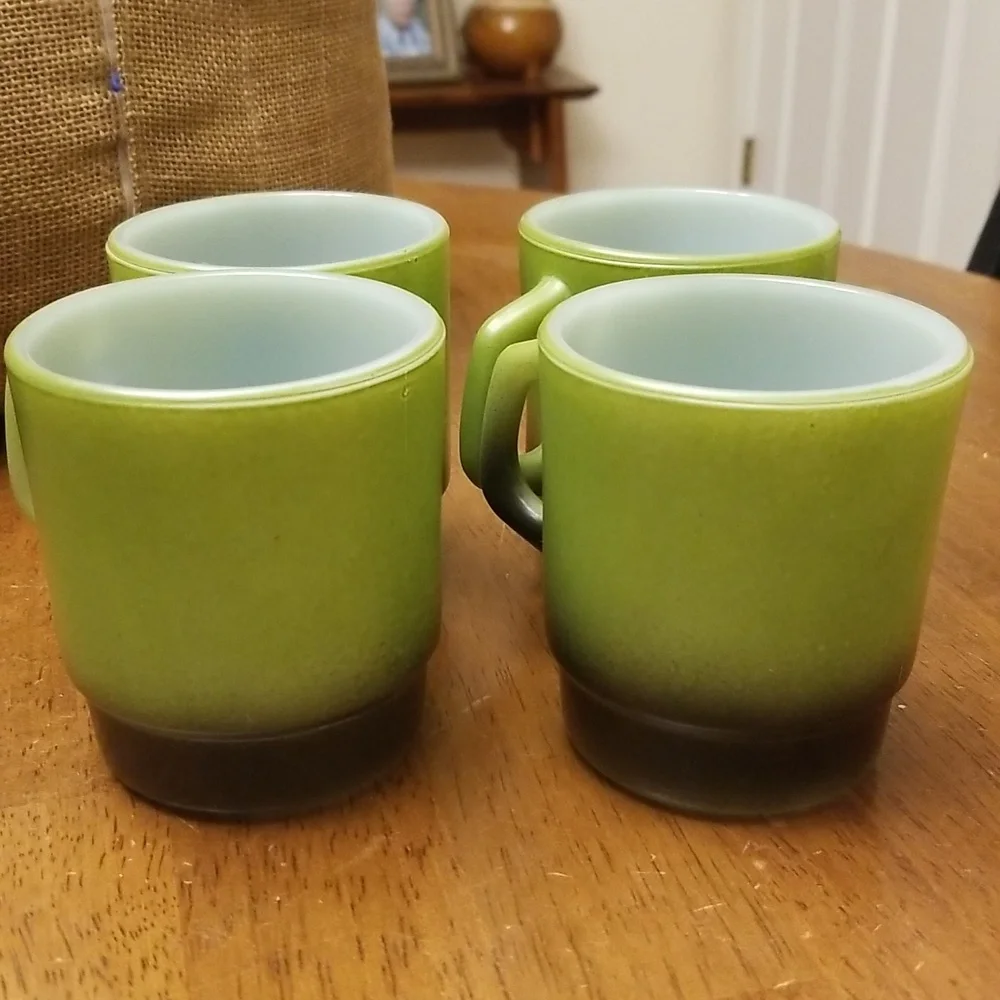 Anchor Hocking Fire-King Ware Cups set of 4 - Picture 11 of 12